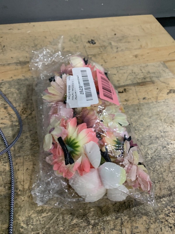 Photo 1 of 21 PCS Flowers Hair Accessories for Women and Girls Boho Hair Barrettes Clips Floral Rose Bride Headpiece for Wedding Festival