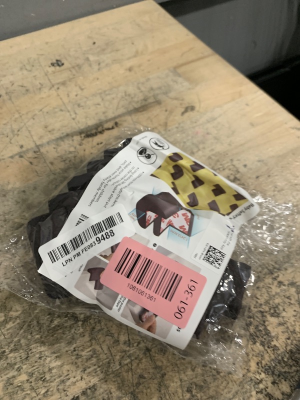 Photo 1 of 12 Pack Soft Corner Protector Baby Proofing Edge and Corner Guards, Table Corner Protectors for Furniture, Safety Pre-Taped Rubber Corner Covers for Fireplace, Stair, Cabinet (Brown)