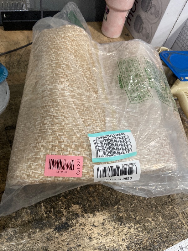 Photo 1 of IOHOUZE Washable Area Rug 4x6 Non Slip Rubber Backed Woven Rugs for Entryway Indoor Bedroom Rugs Kitchen Rug Floor Throw Carpet for Entrance Front Door Living Room, Warm Beige/Orange/Apricot