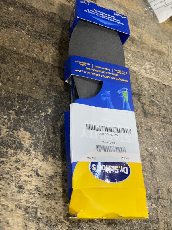 Photo 1 of ?Dr. Scholl's Stability Support Insoles, Flat Feet & Overpronation Low Arch Support, Improves Balance & Stability, Motion Control, Trim Inserts to Fit Shoes, Women's Size 6-10