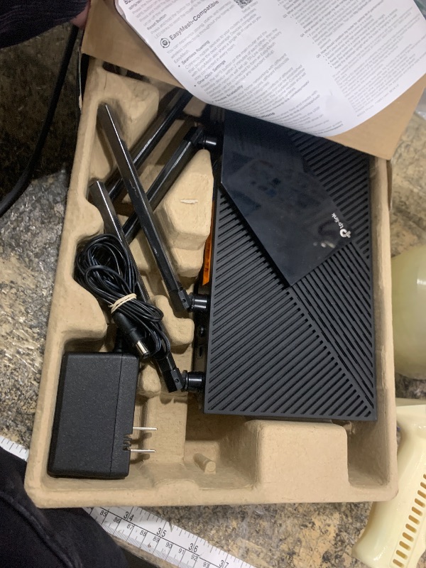 Photo 1 of ***UNTETSED/ POSSIBLY FOR PARTS*** TP-Link Dual-Band AX3000 Wi-Fi 6 Router Archer AX55 | Wireless Gigabit Internet Router for Home | EasyMesh Compatible | VPN Clients & Server | HomeShield, OFDMA, MU-MIMO | USB 3.0 | Secure by Design