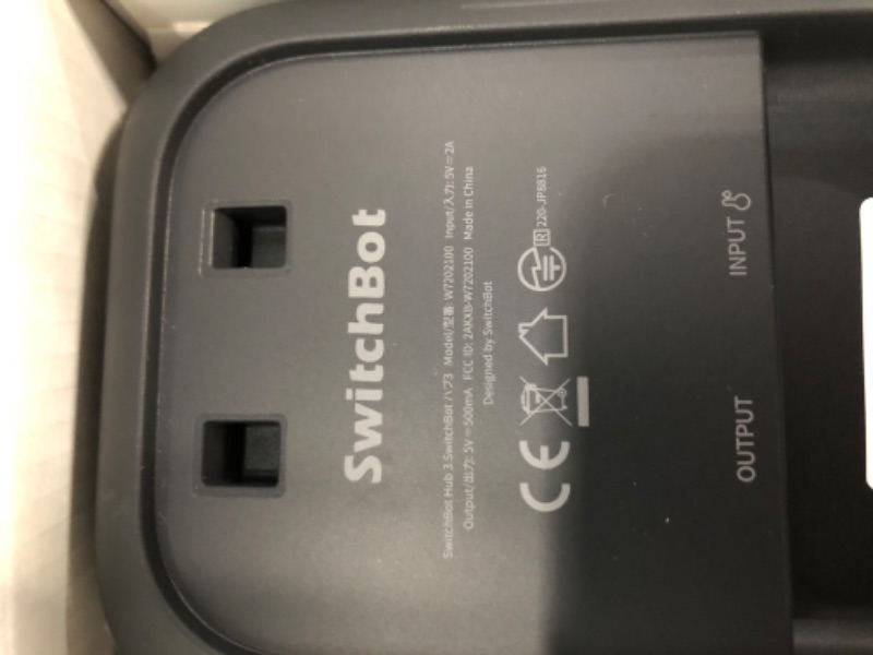 Photo 1 of ***UNTESTED/UNKNOWN MISSING PIECES/DAMAGES*** SwitchBot Hub 3 (3rd Gen), Smart Home Hub with 2.4" IPS Screen & Knob Control, WiFi Thermometer Hygrometer, IR Remote Hub (Matter/Bluetooth 200m), Alexa/Google/Apple Home Compatible