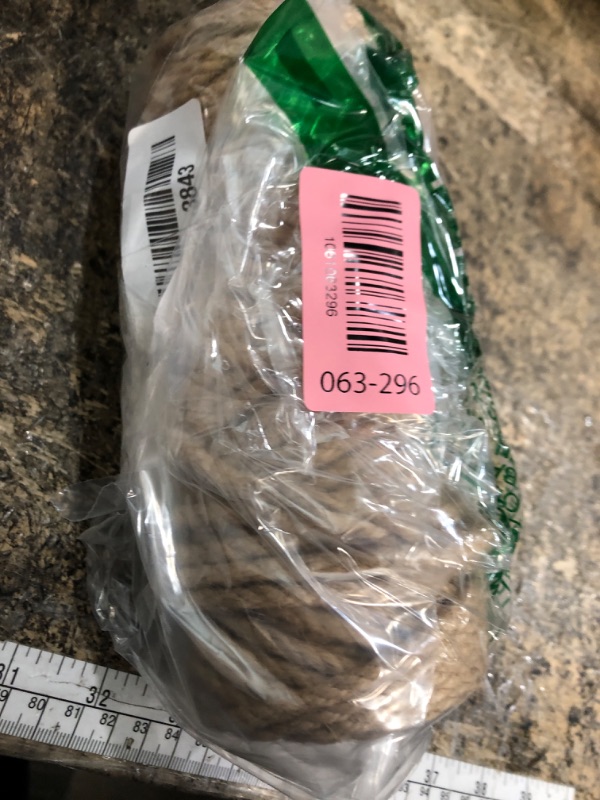 Photo 1 of 100 Feet 5mm Jute Twine, Heavy Duty Jute Rope, Natural Hemp Rope for DIY Arts Crafts, Gardening, Bundling?Home Decorating, Cat Scratching Post