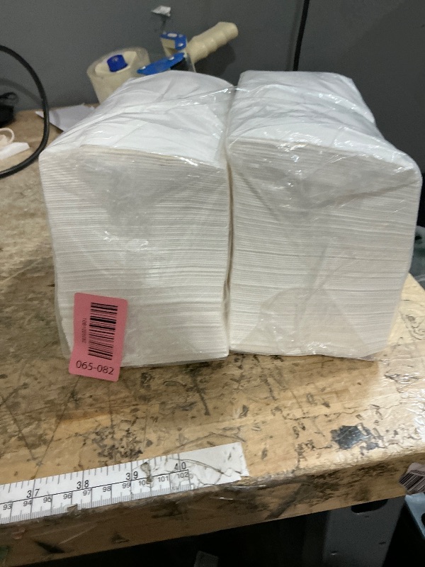 Photo 1 of 200 Packs Disposable Hand Towels for Bathroom Dinner Napkins Disposable Guest Napkins Disposable Decorative Bathroom Napkins Silver Guest Towels for Dinners Kitchen Parties Weddings Christmas Party