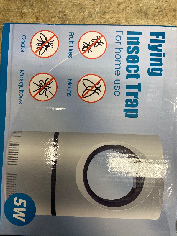 Photo 1 of *** Missing One, Partial set*** Fruit Fly Trap Flying Insect Traps Fan Powered Indoor Bug Catcher for Mosquitoes Gnats Fruit Flies Mosquito Killer Effective Blue Light (2, White)
