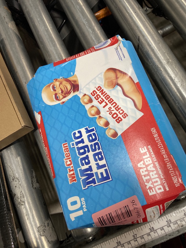 Photo 2 of Mr. Clean Magic Eraser, Extra Durable, Multi Purpose Cleaner, Shoe, Bathroom, Shower, and Car Window and Windshield Cleaner, Cleaning Pads, 10 Count