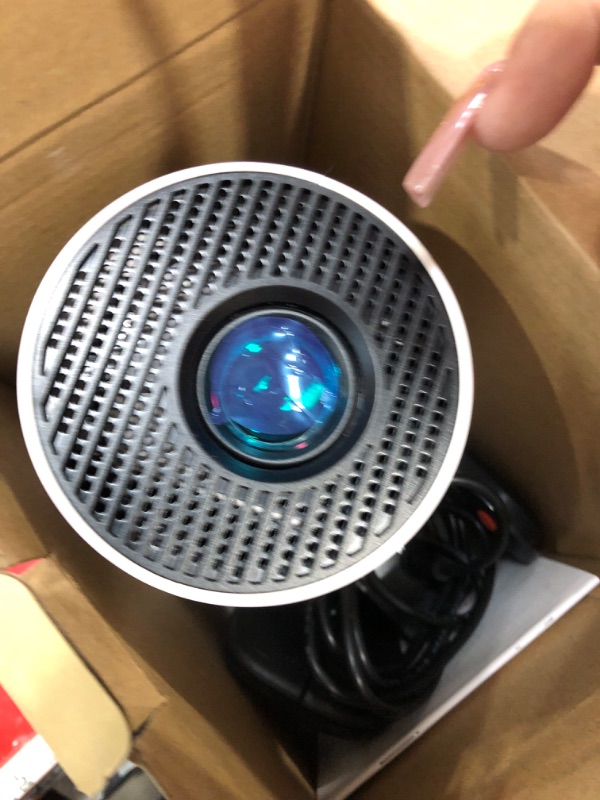 Photo 1 of [Built-in Apps & 2025 Upgraded] Mini Projector with WiFi 6 and Bluetooth 5.4 Support 4K 1080P Auto Keystone 180° Rotatable Projector Portable Compatibile with HDMI/TV Stick/Memory Stick/Laptop, White