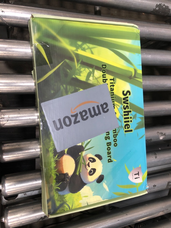 Photo 1 of Cutting Boards for Kitchen - Food Grade Double Sided Pure Titanium& Bamboo Chopping Board with Handle, Slip resistant Non-toxic Charcuterie Board Housewarming Gifts (16×11)