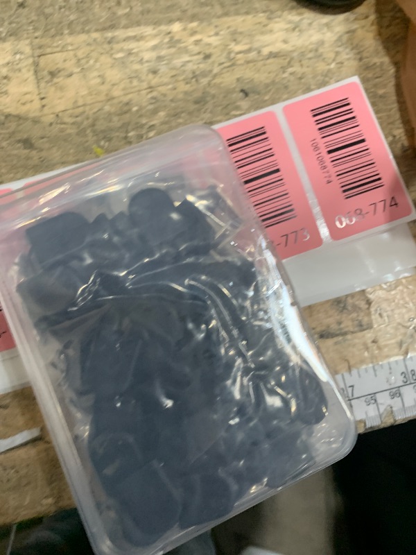 Photo 1 of 1/4 Inch (6.35mm) Shelf Pins 50 Pcs L-Shaped Metal Support Pegs with Black Silicone Sleeve for Kitchen Bookcase Cabinet Furniture Support