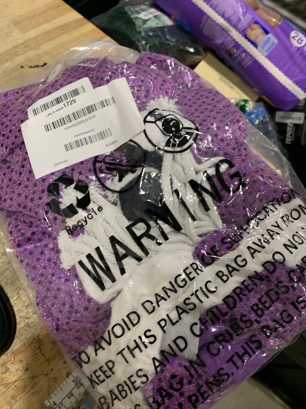 Photo 1 of **EYES DON'T STAND UP LIKE PHOTO** Ruikajia Purple Boo Monster Costume Sully Boo Purple Monster Costume 2 years