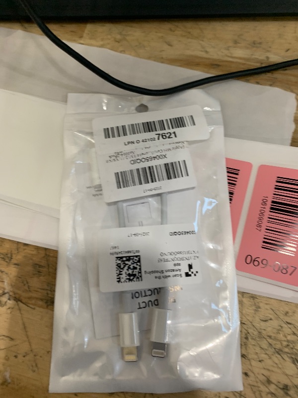 Photo 1 of [Apple MFi Certified] 2 Pack Lightning to 3.5mm Headphone Jack Adapter, 2 in 1 Headphone Adapter Aux Audio and Charger Adapter Dongle Cable Splitter Compatible with iPhone14/13/12/11/XS/XR