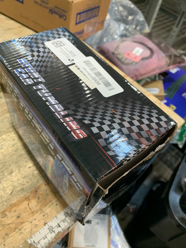 Photo 2 of Terucle Remote Control Car, Rc Cars Stunt Kids Toys New Upgraded Strip Lights and Headlights Double-Sided 360° Rotating 4WD Drift Truck for Boys Girls Birthday Gift (Blue)