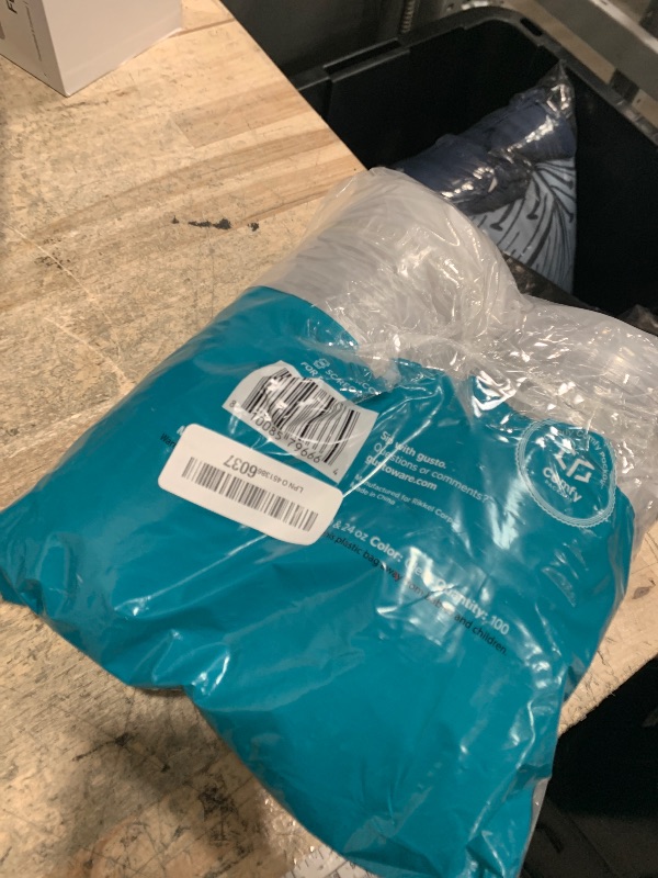 Photo 1 of [100 Count] Crystal Clear Strawless PET Plastic Lids for 12, 16, 20 & 24 oz. Milkshake Cups