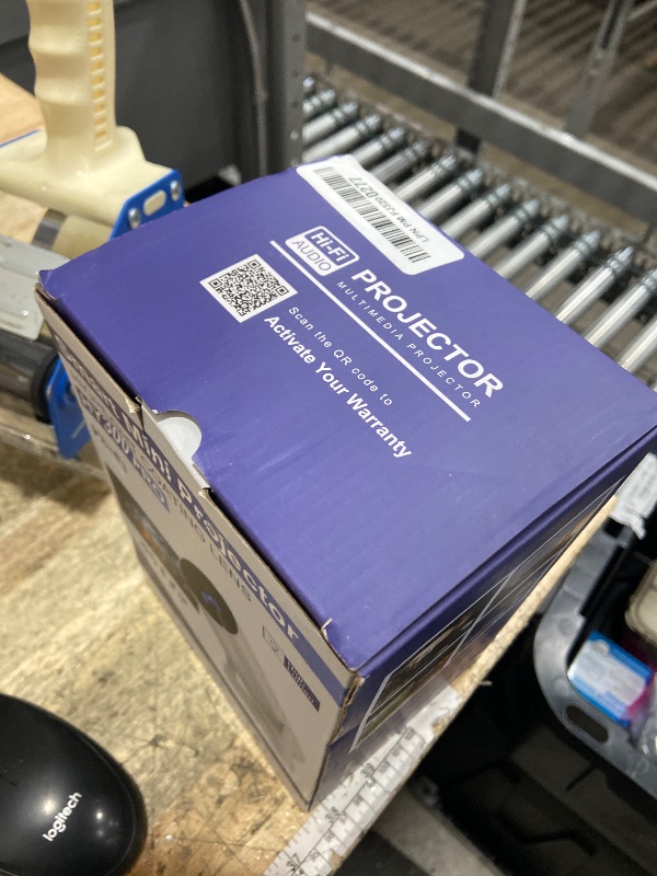 Photo 1 of Smart Mini Projector with Android 11 & 5000+ Apps, 4K Supported Full HD 1080P, 20000 Lumens, Wi-Fi 6 & Bluetooth 5.0, 180° Rotatable Home Cinema Projector with Auto Keystone & HiFi Speakers