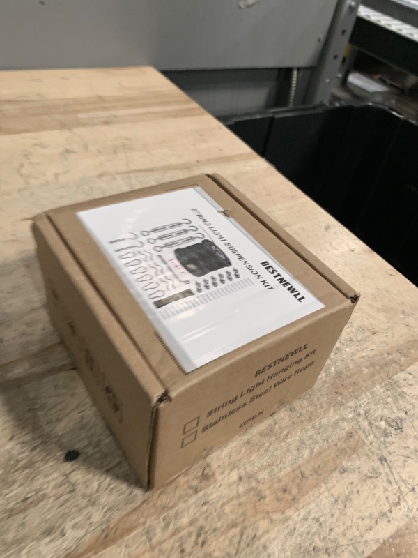 Photo 1 of String Lights Hanging Kit,Globe String Lights Suspension Kit,Outdoor Light Guide Wire,Includ 164 FT Nylon-Coated Stainless Steel Wire Rope Cable,Turnbuckle and Hooks,Enough Accessories,Use Manual