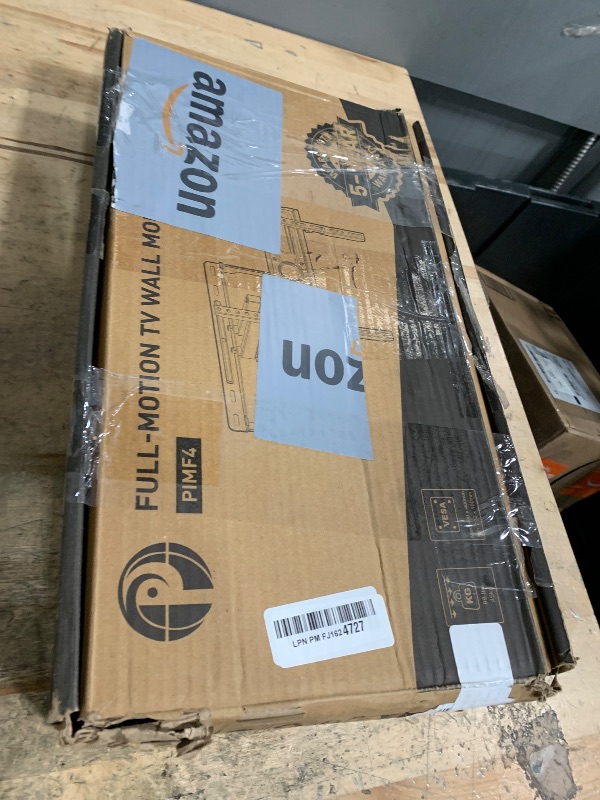 Photo 1 of **************MISSING SOME SCREWS*************
Pipishell TV Wall Mount, Full Motion Wall Mount with Dual Arms, Swivel, Extension for 26-65 inch Flat or Curved TVs up to 99 lbs, Max VESA 400x400mm, 3 Bracket Heights, Fits 12?/16? Wood Studs, PIMF4