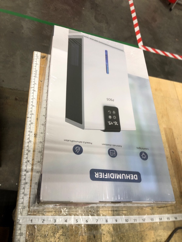 Photo 1 of **FACTORY SEALED** Dehumidifier, Dehumidifiers for Home, 98 OZ Water Tank, (1000 sq.ft) Quiet Dehumidifier for Basement Bedroom Bathroom with Humidity Display, Auto Shut Off, Relaxing 7 Color Ambient Light(White)