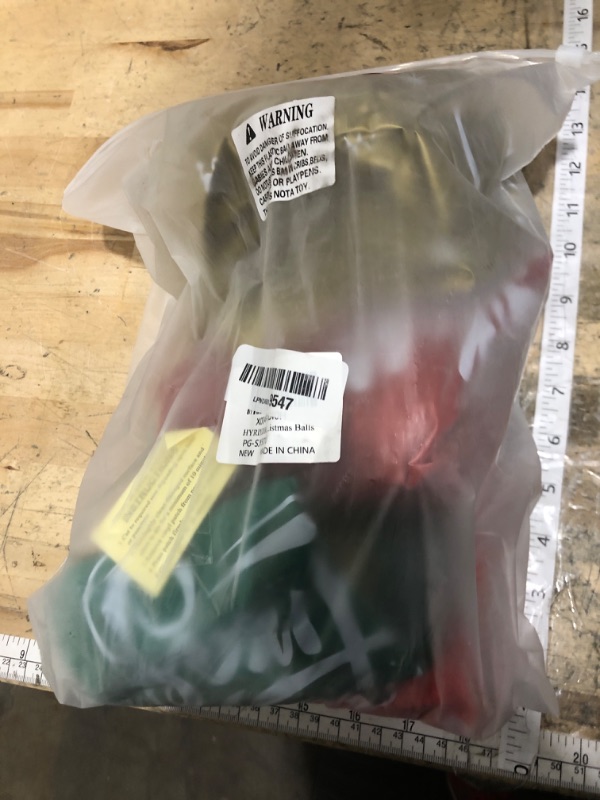 Photo 1 of HYRIXDIRECT 4Pcs 24 Inch Giant Christmas PVC Inflatable Decorated Ball Inflatable Ornaments PVC Outdoor Blow up Christmas Yard Lawn Holiday Pool Party Decorations