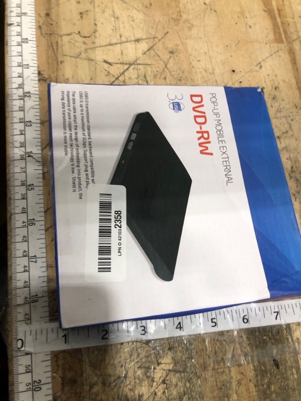 Photo 1 of External DVD Drive USB 3.0 Type-C CD Burner Portable CD +/-RW Drive DVD Player for ROM Rewriter Burner Compatible with Laptop Desktop PC Windows MacBook Linux Mac OS