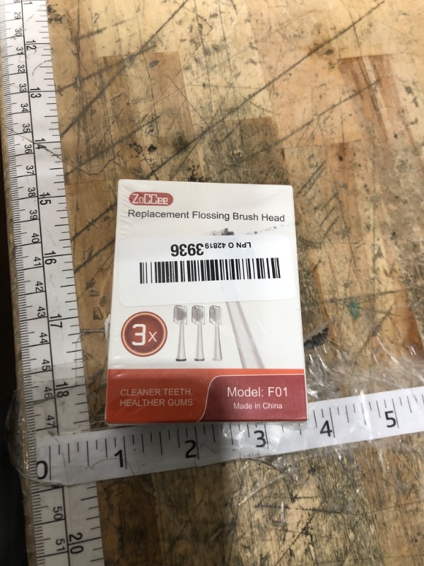 Photo 1 of **FACTORY SEALED** Replacement Brush Heads for Waterpik Sonic Fusion 2.0 - Flossing Toothbrush Head for Water pik with Color-Coded Rings & Hygienic Caps - 3 Pack White Soft Bristles - Compact Size