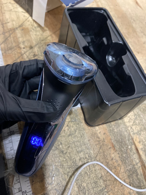 Photo 3 of GDKLXL Rechargeable Electric Razor for Men: IPX7 Waterproof Shaver - 1.5H Fast Charge, 4D Flex Precision Blades with Pop-Up Trimmer - Gentle on Sensitive Skin, Travel-Friendly