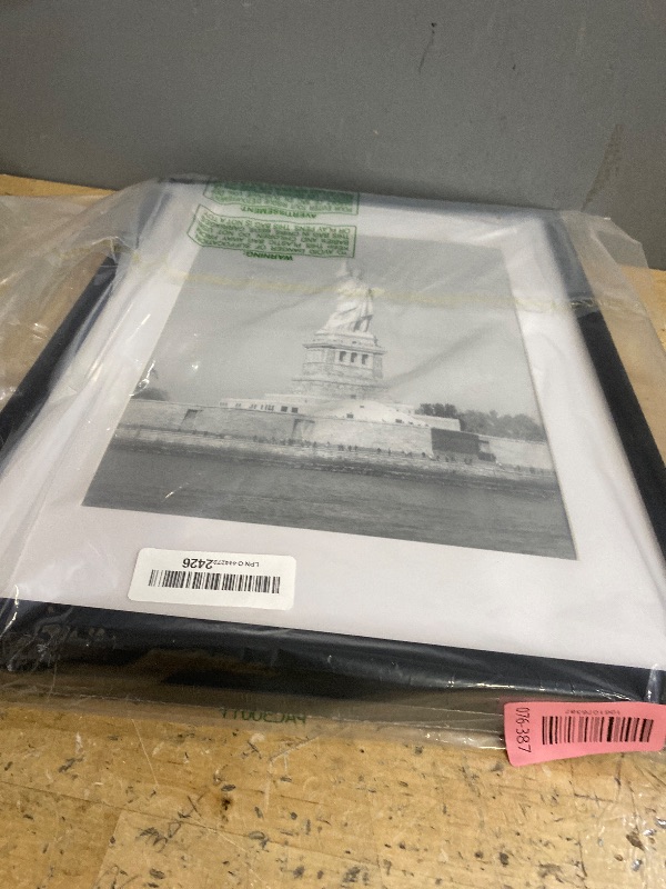 Photo 1 of ENJOYBASICS 12x16 Picture Frame, Display Poster 9x12 with Mat or 12 x 16 Without Mat, Wall Gallery Photo Frames, Black, 2 Pack