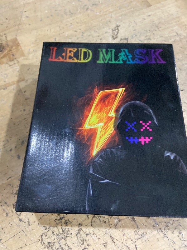 Photo 1 of **PADDING FOR EYES PULLED OFF*** Led Mask Halloween Costume for Kids Adults, Face Transforming Light up Mask with Gesture Sensing, Cool Toys Great Gift for Birthday Costume Party Christmas