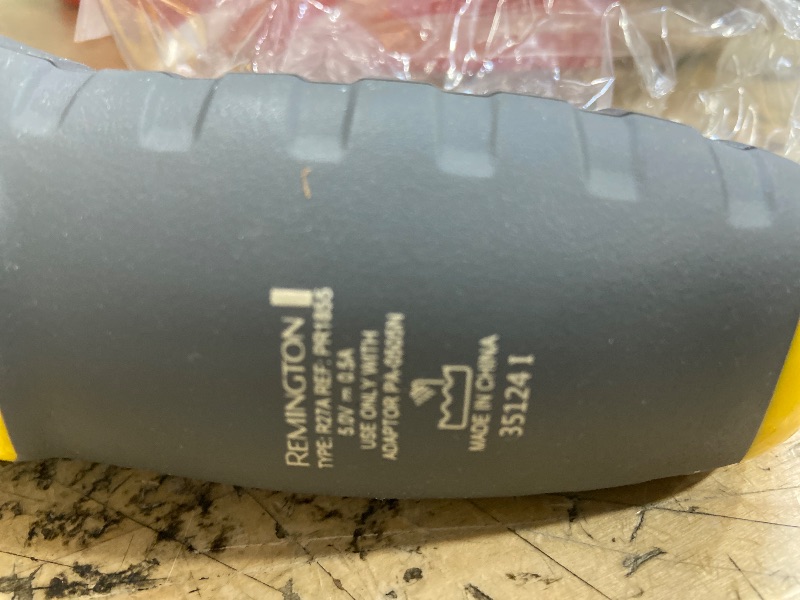 Photo 1 of ***(HEAVILY USED/ MINOR DAMAGE/ MISSING POWER CORD/ UNABLE TO TEST)***
Remington Virtually Indestructible Rotary Shaver 5100, Electric Razor for Men, 100% Waterproof Design, Yellow