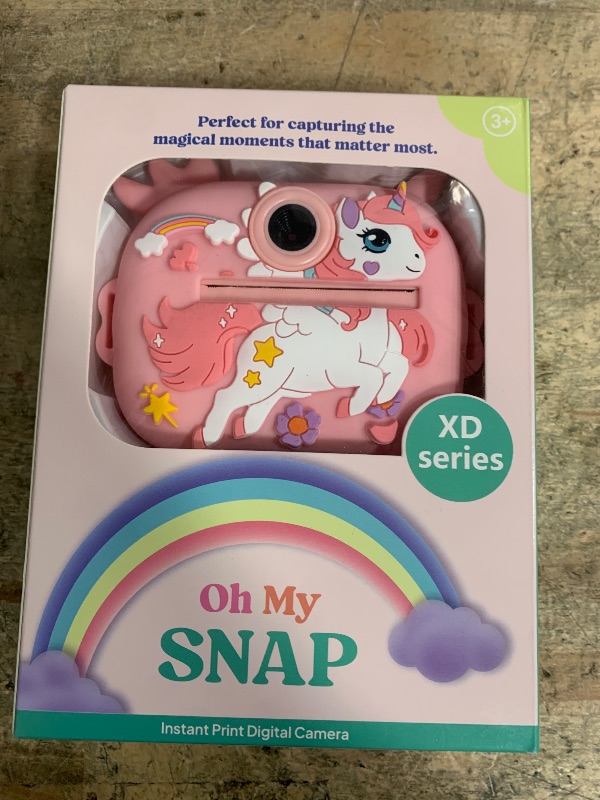 Photo 1 of Kids Camera Instant Print, 1080P Kids Instant Cameras with Photo Printing and Fun Learning, Christmas Stuffers Birthday Gifts for Girls Age 3-12, Portable Toy for 3 4 5 6 7 8 9 10 Girls Boys, Pink