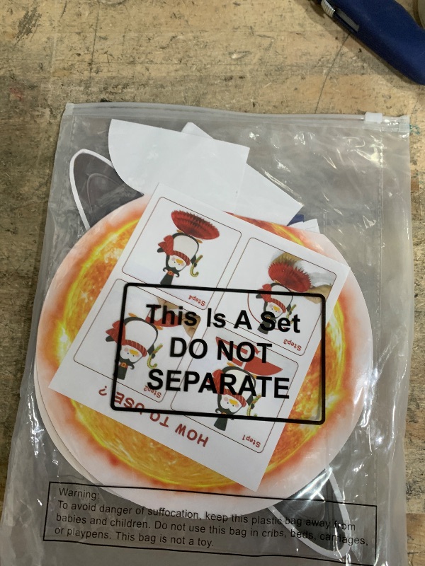 Photo 1 of 10 Pieces Space Solar System Theme Honeycomb Centerpieces Table Topper Outer Space Party Supplies Planet Honeycomb Galaxy Photo Booth Props for Birthday Party Decorations