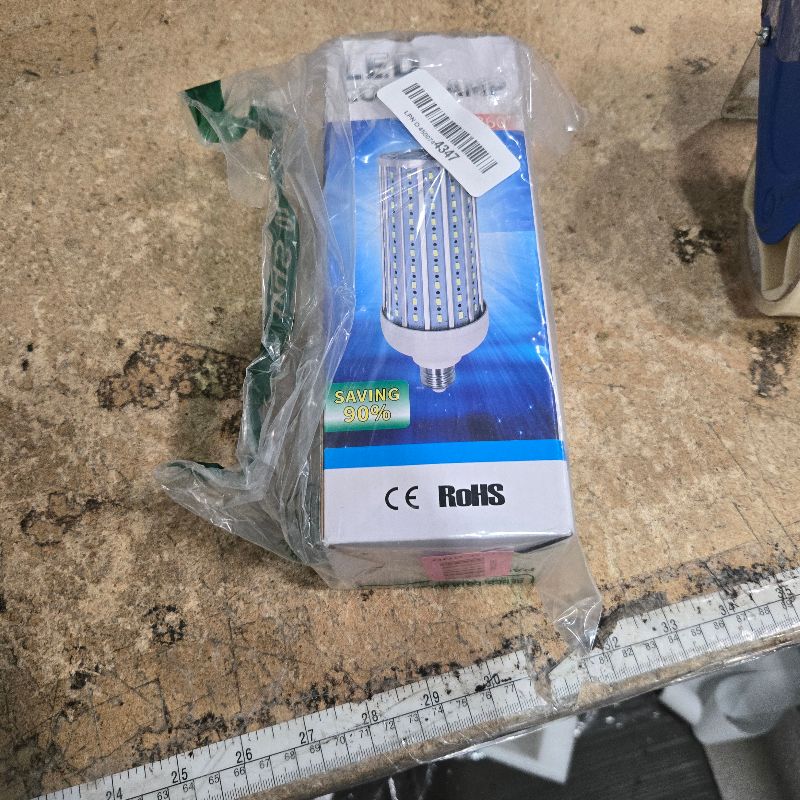 Photo 1 of ***UNTESTED*** FanNicoo LED Corn Light Bulb 500W Equivalent 60W 5500Lumen 6500k E39 Mogul Base LED Corn Bulb Large Area Cool Daylight White Corn Lamp for Indoor Outdoor Garage Warehouse Factory Workshop