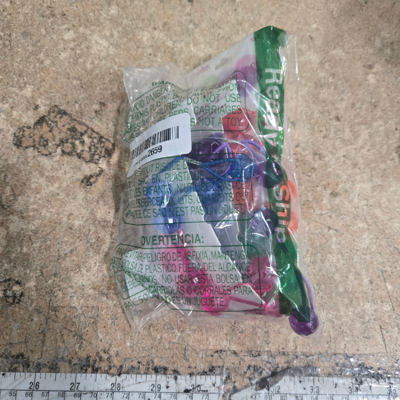 Photo 1 of 24pc Ponytailers Ponytail Balls Hair Elastics, 16mm Diamond-Cut Gem-Shaped Bright Multicolored Twin Hair Beads Bauble Hair Ties Ponytail Holders, Toddler Kids Hair Ties,Value Pack