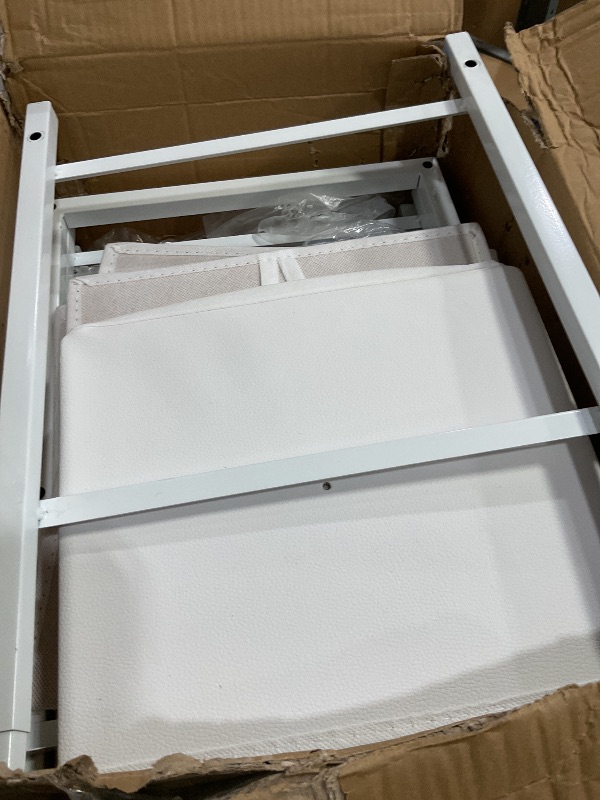 Photo 1 of ***(MISSING HARDWARE)***Makeup Organizer Cart with Drawers, Make up Organizers for Vanity, Floor Skincare Organizers- for Cosmetics, Nail Polish, Art Supply, Bathroom Vanity Desktop Organizer (White)