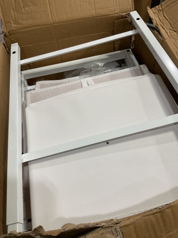 Photo 1 of ***(MISSING HARDWARE)***Makeup Organizer Cart with Drawers, Make up Organizers for Vanity, Floor Skincare Organizers- for Cosmetics, Nail Polish, Art Supply, Bathroom Vanity Desktop Organizer (White)