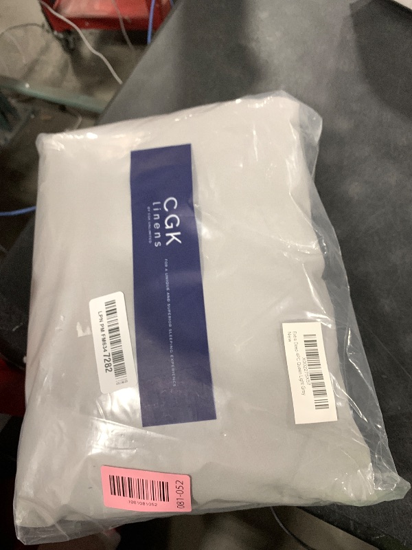 Photo 1 of Extra Deep Pocket Queen Sheet Set - 4 Piece Breathable & Cooling Bed Sheets - Hotel Luxury Sheet Set - Soft, Wrinkle Free & Comfy - Easily Fits Extra Deep Mattresses - Deep Pocket Light Grey Sheets