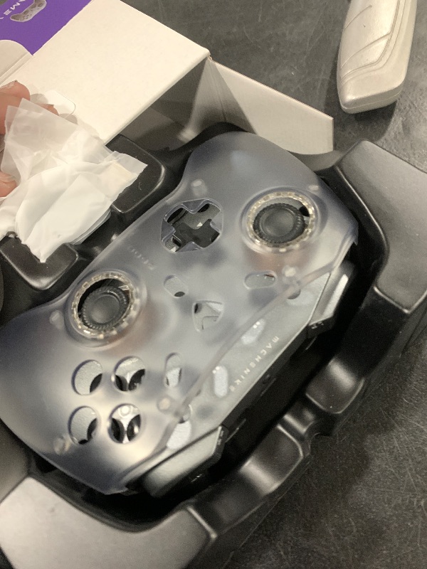 Photo 1 of Machenike G5Pro V2 1000HZ Wireless Gaming Controller for NS/PC/iOS/Android,Bluetooth 2.4G Wired PC Controller With Hot-Swappable Joystick,Optical Triggers,Optical Micro Switches,RGB Backlight [video game]