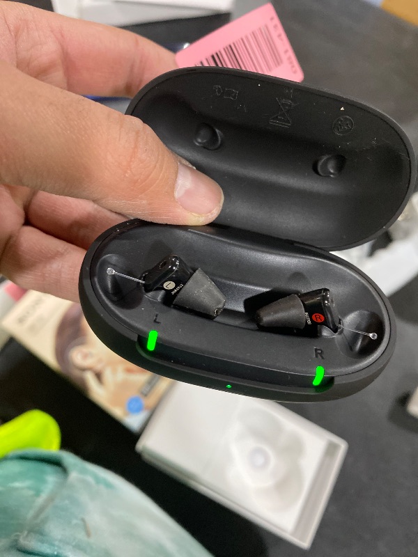 Photo 1 of Sony CRE-C20 Self-Fitting OTC Hearing Aids for Mild to Moderate Hearing Loss, Prescription-Grade Sound Quality, Compact Virtually Invisible Design, Customizable App, and Rechargeable Battery