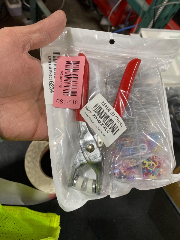 Photo 1 of 100 Sets Metal Snap Buttons Kit with Fastener Pliers Press Tool, 9.5mm Snap Fasteners for DIY Crafts, Clothing, Hats, Sewing, and Fabric Projects (Multicolor)