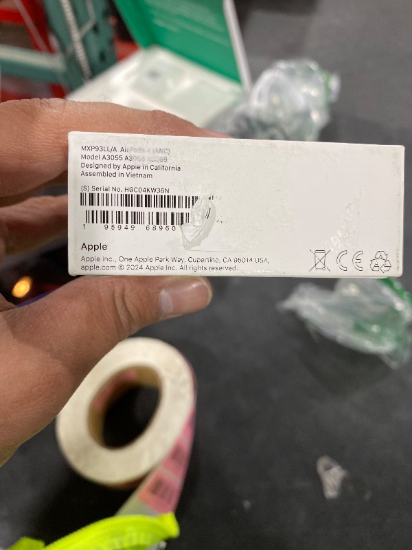 Photo 1 of Apple AirPods 4 Wireless Earbuds, Bluetooth Headphones, with Active Noise Cancellation, Adaptive, Transparency Mode, Personalized Spatial Audio, USB-C Charging Case, Wireless Charging, H2 Chip