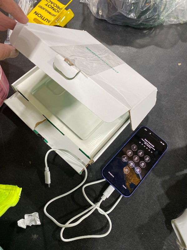 Photo 1 of Apple iPhone 16, US Version, 128GB, Ultramarine - LOCKED (Renewed Premium)
Locked by previous owner view picture 
No charging adapter included only the charging chord