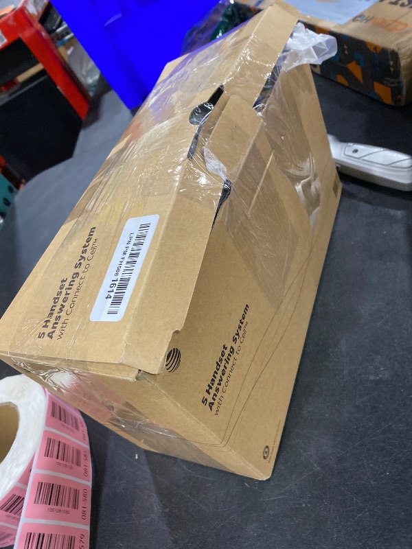 Photo 1 of AT&T Cordless Phone 5 Handset with Bluetooth, Landline Phones for Home, Answering System, Smart Call Blocker, DECT 6.0 Extended Range, 2" Backlit Screen, Lighted Keypad with Big Buttons, BL3107-5