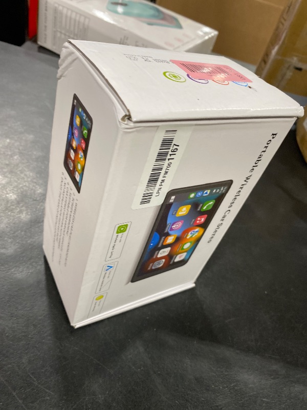Photo 1 of Portable Wireless with Apple CarPlay and Android Auto Screen for Car, 7" HD Touch Screen Car Stereo with Mirror Link, Bluetooth 5.2, Backup Camera, AUX,FM Transmitter for All Vehicle