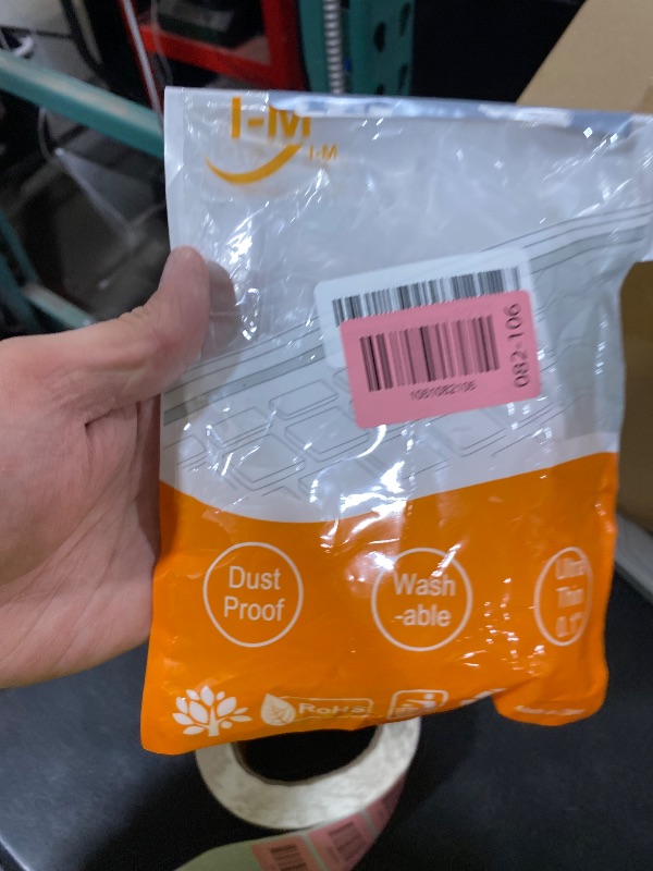 Photo 1 of (2 Pack) Universal Clear Anti-Dust Keyboard Skin Protector Cover for 104/107 Keys Standard Desktop Keyboard Reusable Waterproof Keyboard Cover