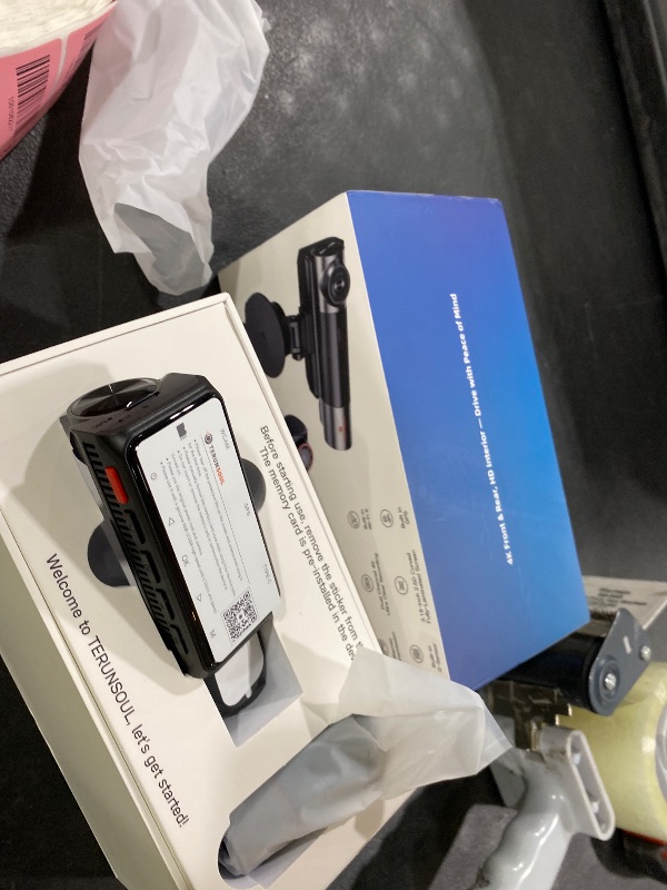 Photo 1 of TERUNSOUl 4K+4K+1080P 3 Channel Dash Cam Front and Rear with Cabin, Free 128GB Card Included, 5.8GHz WiFi6 - up to 20MB/s, IR Night Vision, Built-in GPS, G-Sensor, 24H Parking Mode, Support 512GB Max