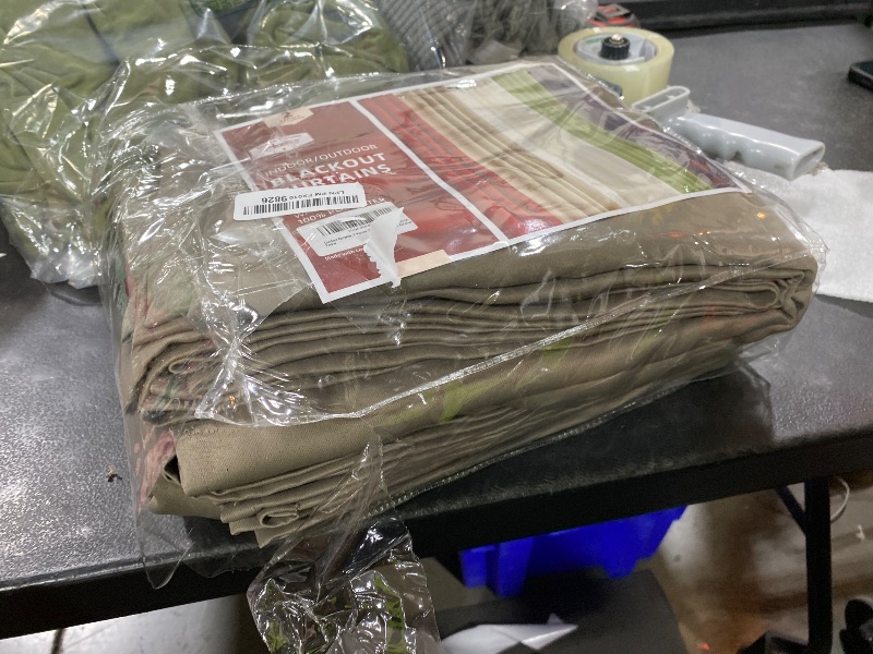 Photo 1 of 100% Blackout Taupe Curtains 84 Inch Length for Bedroom, Linen Textured Thermal Insulated Soundproof Lightweight Grommet Curtain Panels for Living Room, Warm Taupe, W105 x L84, 2 Panels