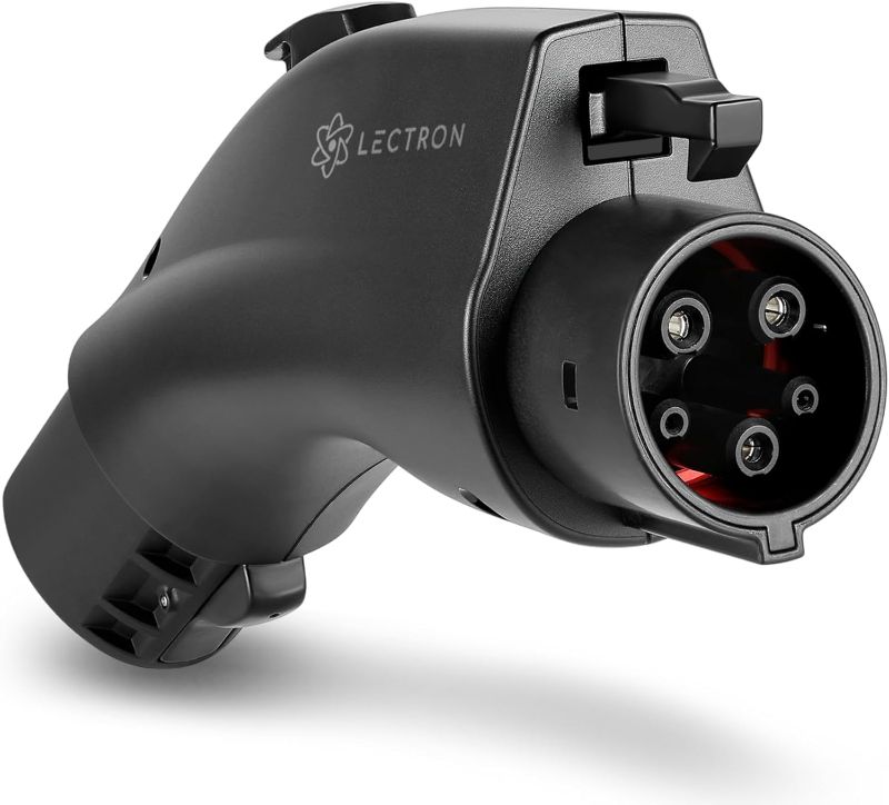 Photo 1 of Lectron NACS to J1772 EV Charging Adapter - Compatible with Tesla Wall Connectors, Destination Chargers, & Mobile Connectors (80A, 240V) - for J1772 Electric Vehicles - UL 2252 Certified (Black)