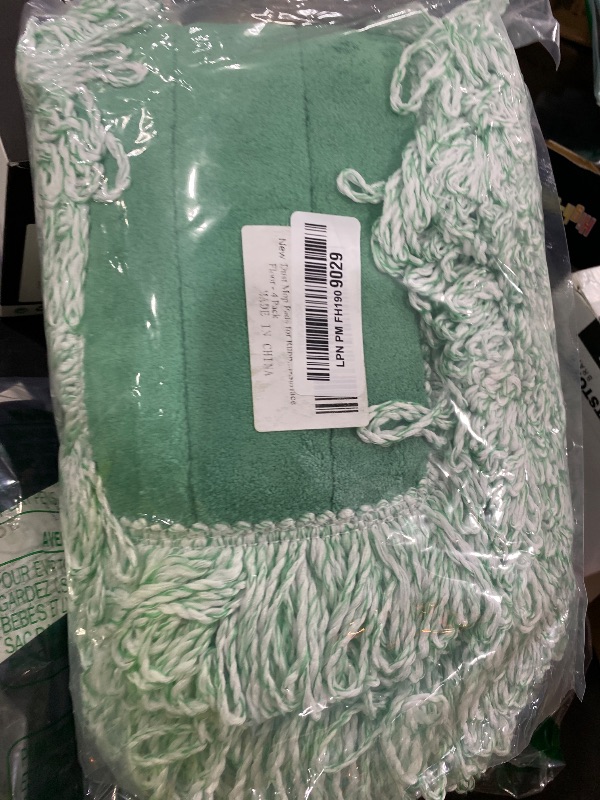 Photo 1 of Dust Mop Pads for Rubbermaid Commercial Microfiber Dust Mops - 18 inch Mop Head Replacement with Fringe - Reusable Wet & Dry Cleaning Flat Mops System 18" 17" Refill for Multi-Surface Floor - 4 Pack