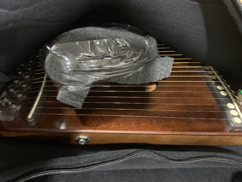 Photo 1 of Korean Guitar Harp | Hanago [16 Keys and Chromatic 28 notes] - Single-Fretted Design with All Solid Wood(Colored Mahogany Top & Back) – Passive PickUp - Portable A4 Size