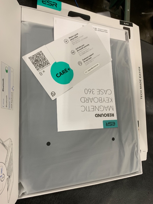 Photo 1 of ESR iPad Air 13 Inch Case Keyboard (M3/M2, 2025/2024), Easy-Set Magnetic Stand, Portrait/Landscape Mode, Removable Case with Multi-Touch Trackpad, Rebound 360 Series, Black