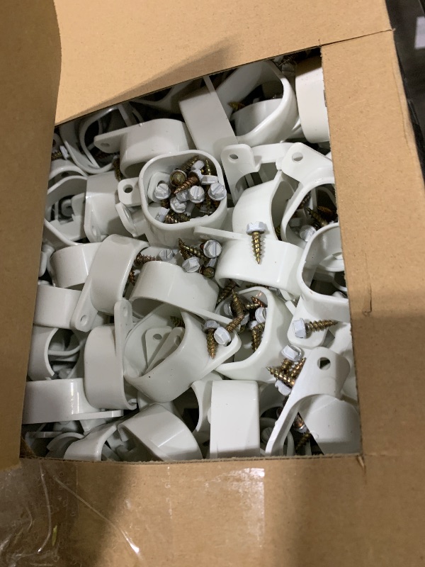 Photo 1 of Beeveer 210 Sets Light Clips for Govee H706 H806 Mounting Clips with 430 Screws Compatible with Govee Pro Permanent Outdoor Lights Extension, Install Firmly (White)